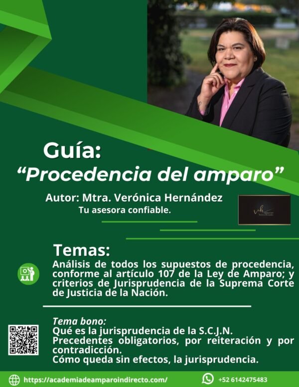 Guía: Procedencia del amparo indirecto.